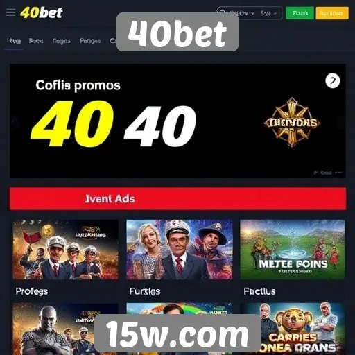 Promoções do 40bet atraem novos jogadores