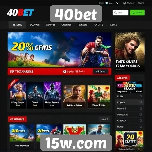 Funcionalidades do site 40bet para usuários