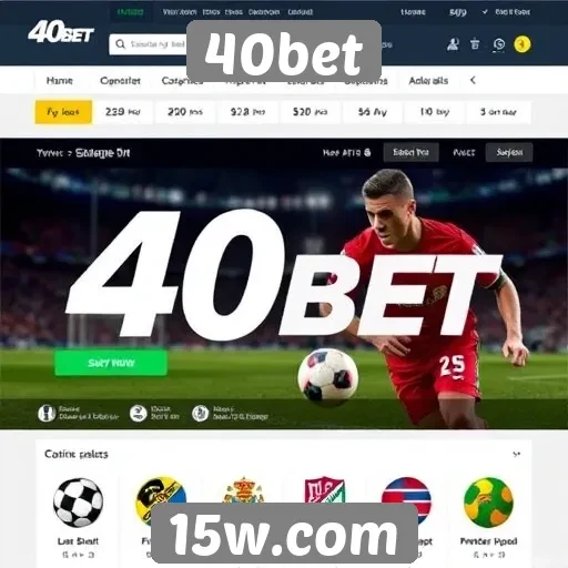 Novas funcionalidades do site 40bet